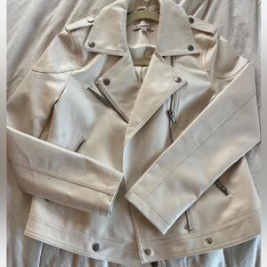 Nanette Lepore Cream Lightweight Shirt Jacket